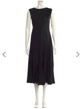 Tory Burch Sleeveless Black Midi Dress - Classic Elegant Style